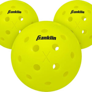 Franklin Sports Outdoor Pickleballs – X-40 Pickleball Balls – USA Pickleball (USAPA) Approved – Official US Open Ball – 3, 12, and 100 Bulk Packs of Pickleballs