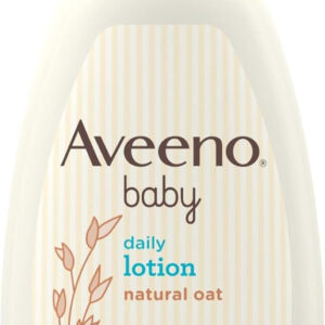 Aveeno Baby Lotion Daily Moisturizing – Natural Oat Formula for Sensitive Skin, 532mL – Gentle, Fragrance-Free Protection Body Lotion with up to 24-Hour hydration – Pediatrician-Recommended Brand